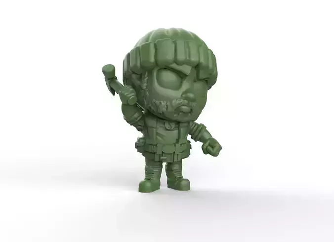 Tyreese walking dead 3D print model