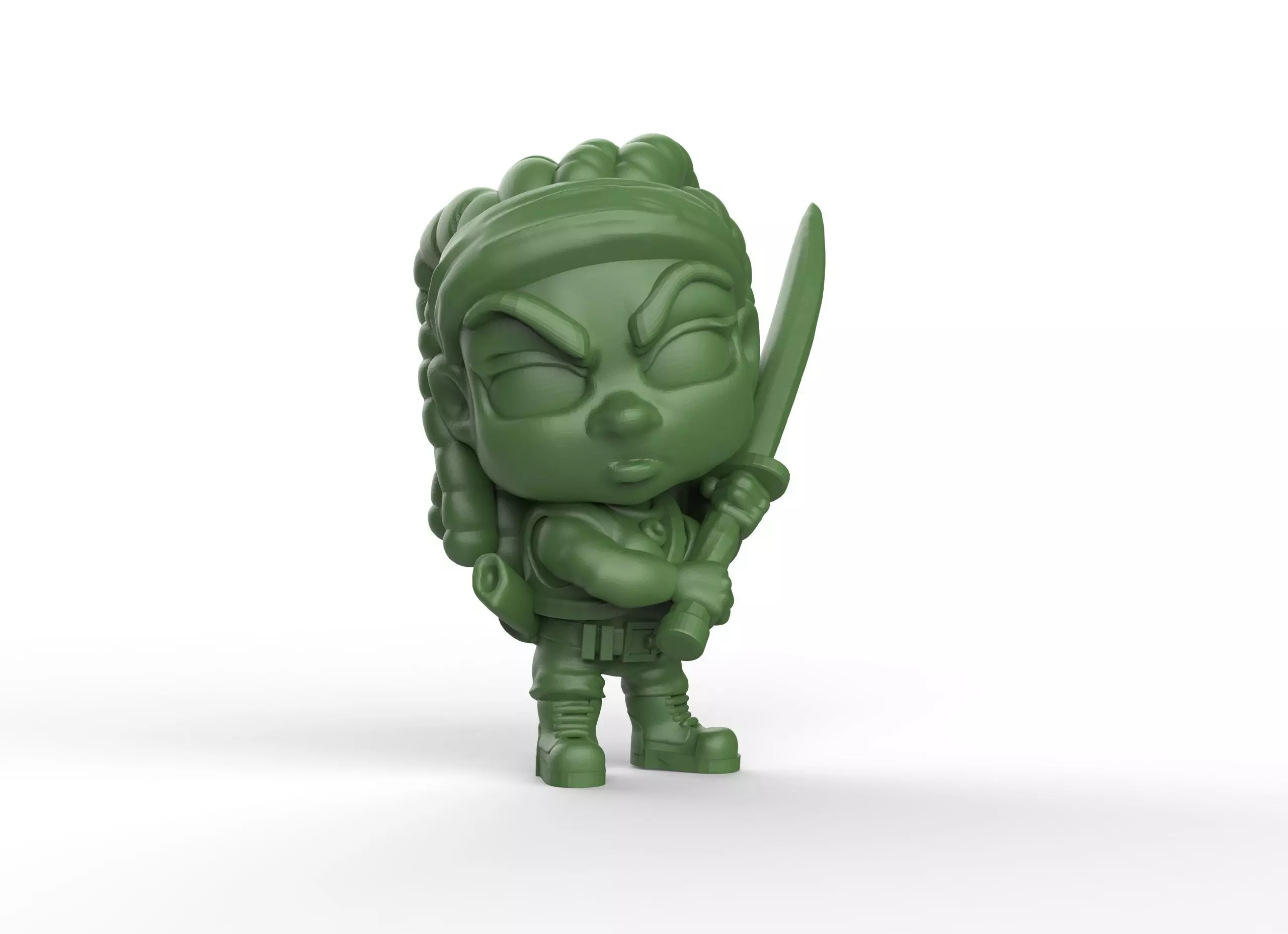 Michonne Walking dead 3D print model_0