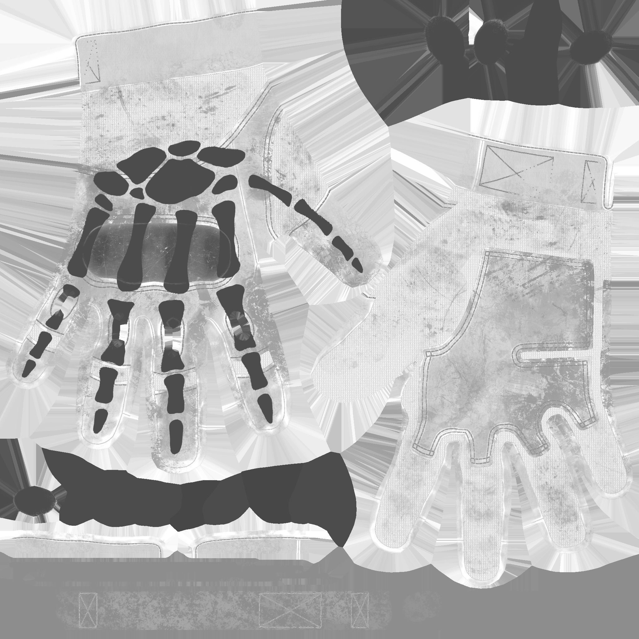 FPS hand glove tactical 05 s5 Low-poly 3D model_16