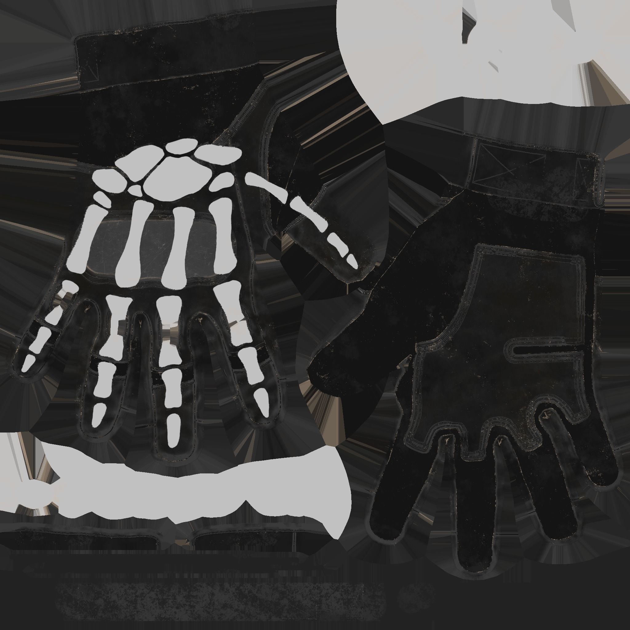 FPS hand glove tactical 05 s5 Low-poly 3D model_12