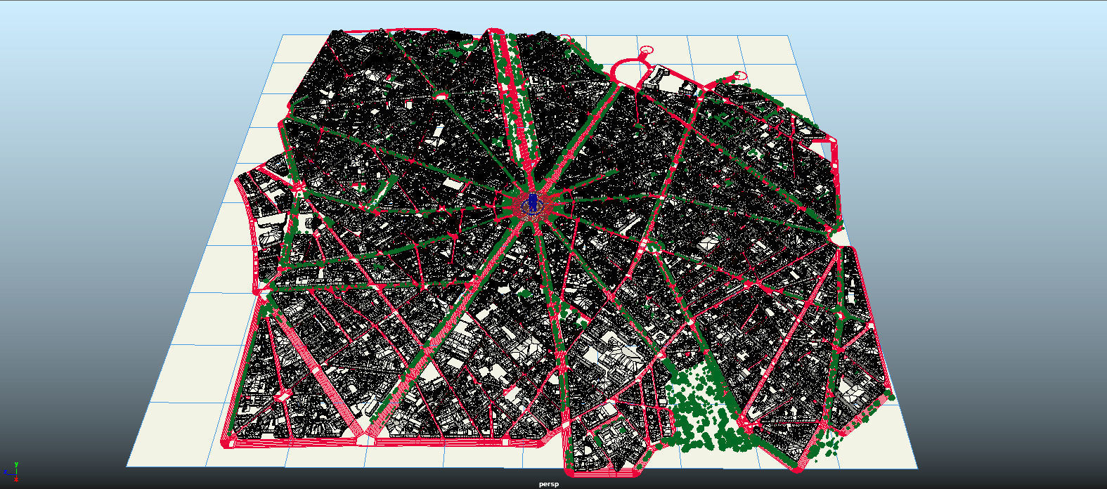 Arc De Triomphe Paris City 3D model_28