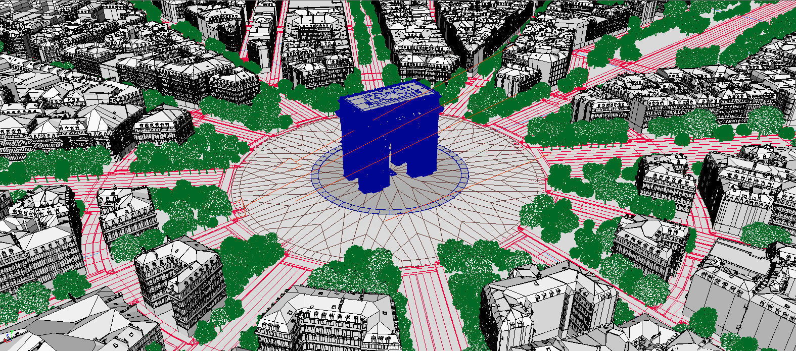 Arc De Triomphe Paris City 3D model_31