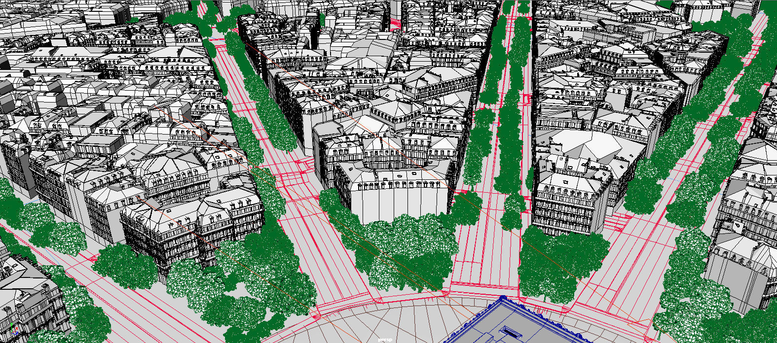 Arc De Triomphe Paris City 3D model_29
