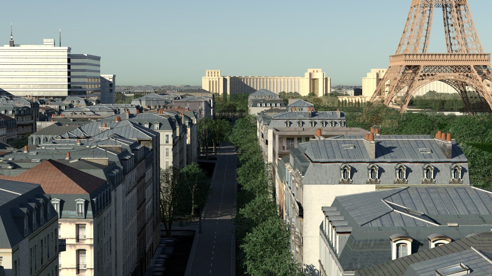 Arc De Triomphe Paris City 3D model_14