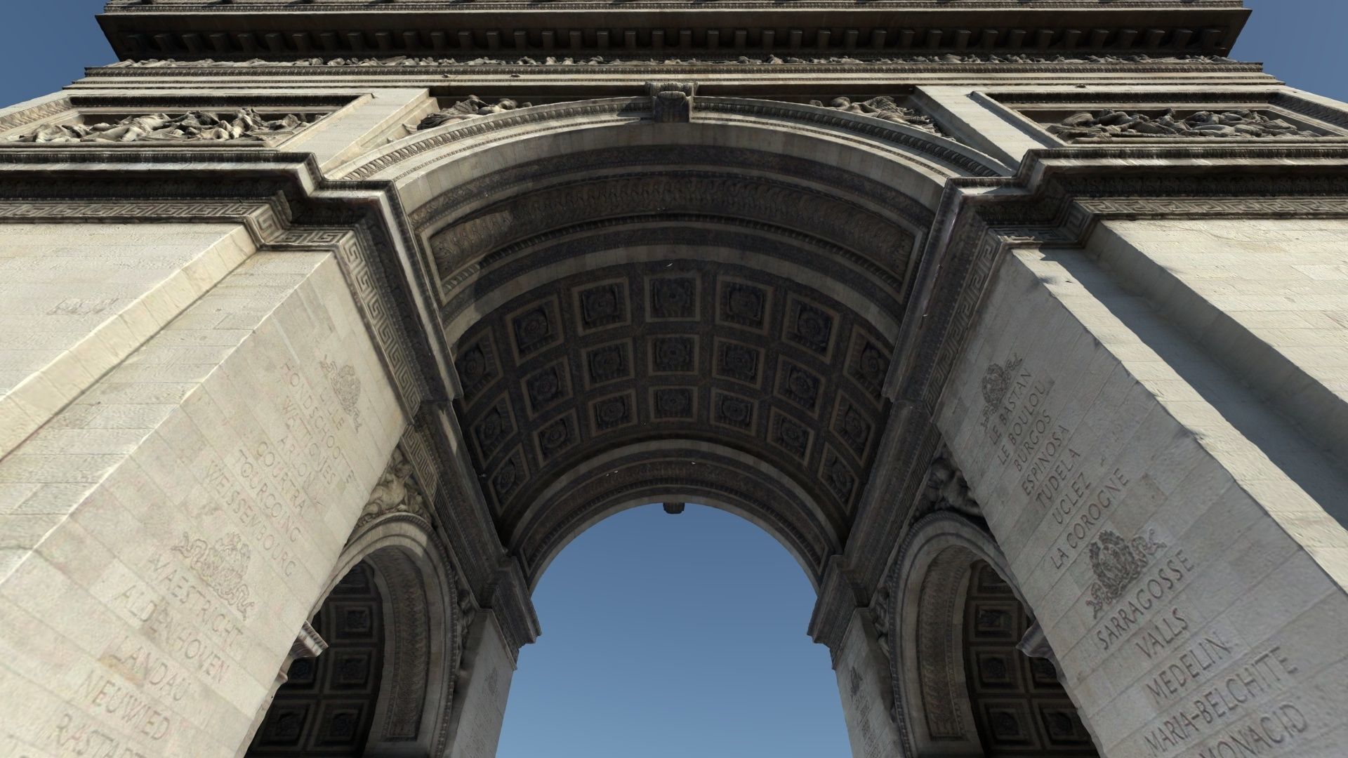 Arc De Triomphe Paris City 3D model_12