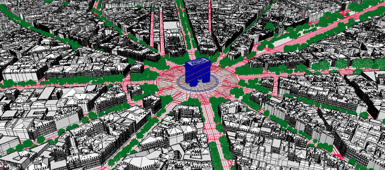 Arc De Triomphe Paris City 3D model_27