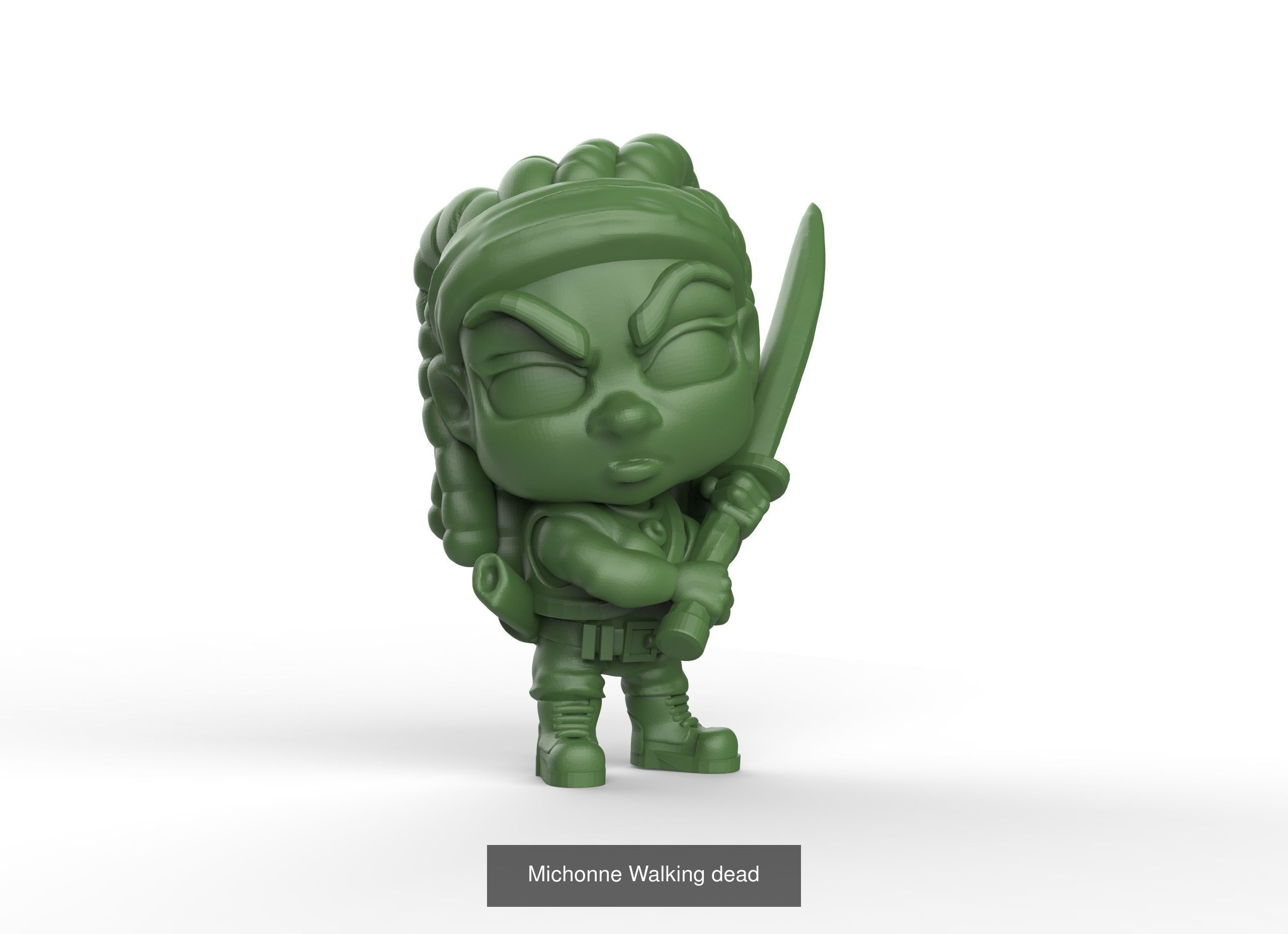 Walking dead chibi 3D Model Collection_2