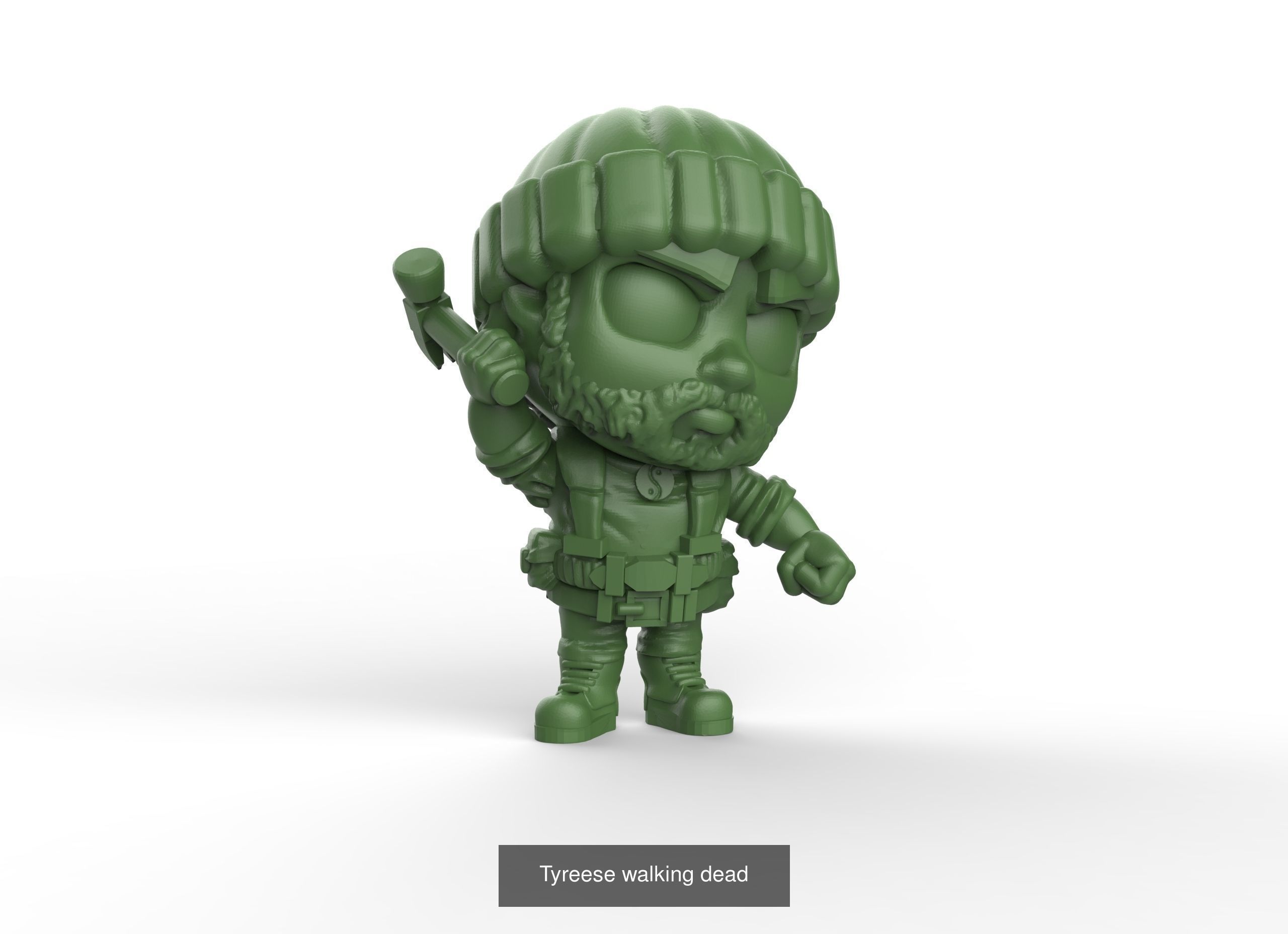 Walking dead chibi 3D Model Collection_1