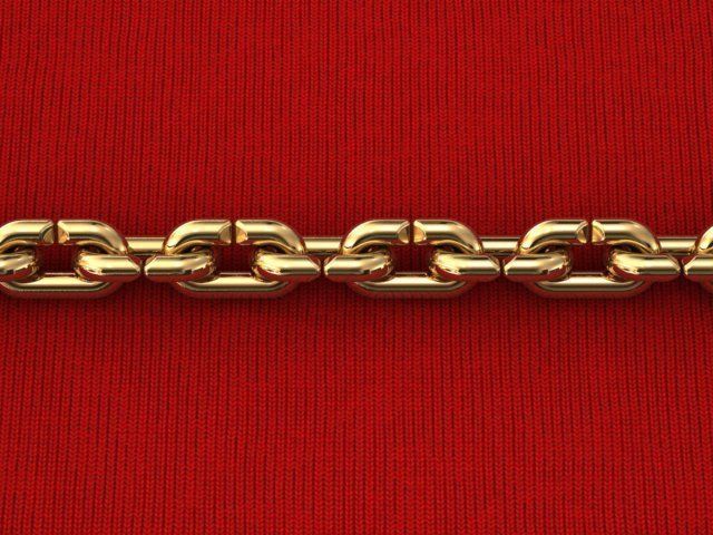 9MM LINK CHAIN 3D print model_4