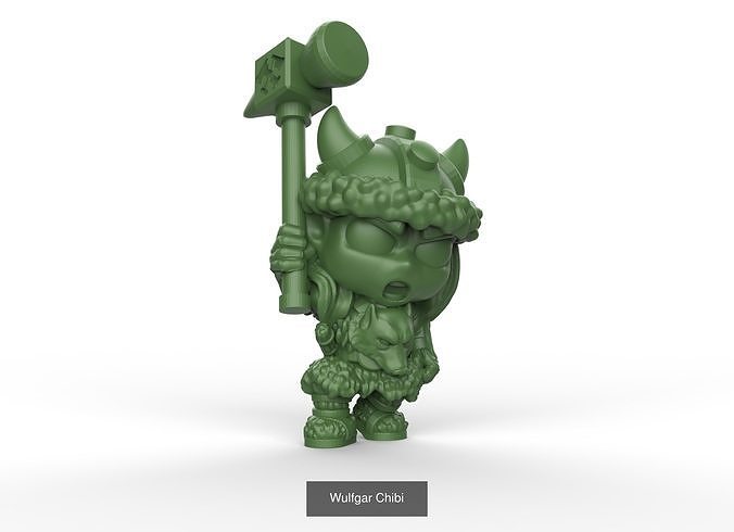 Bruenor Wulfgar and Drizz 3D Model Collection