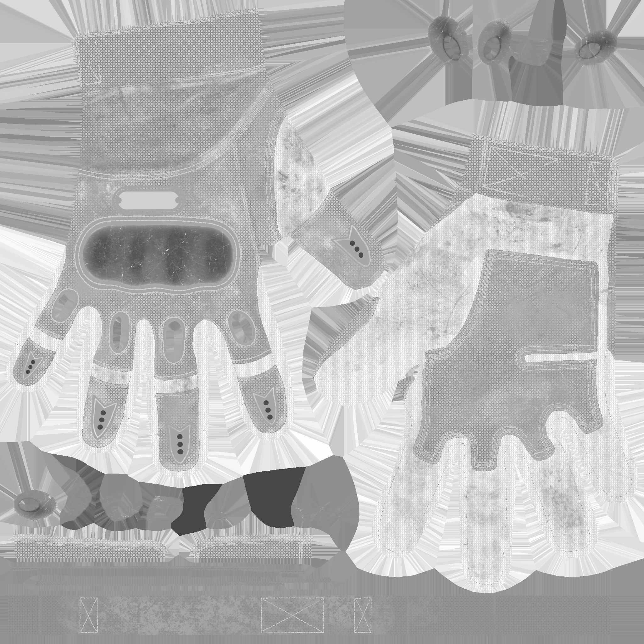 FPS hand glove tactical 05 s9 Low-poly 3D model_16