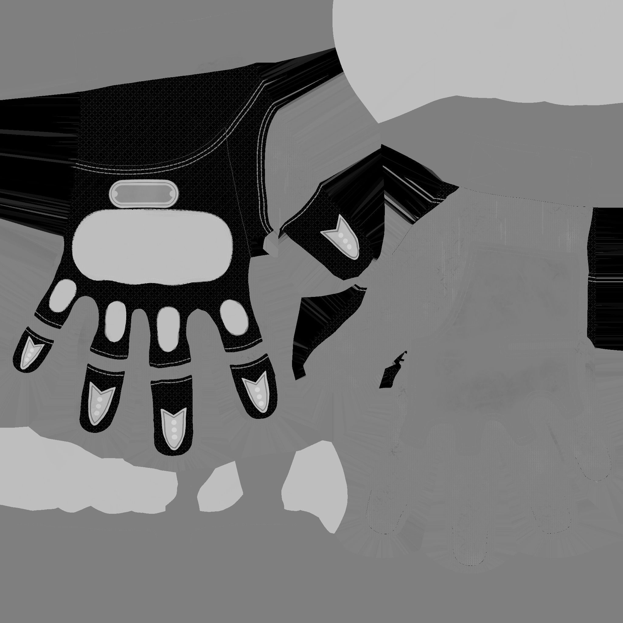 FPS hand glove tactical 05 s9 Low-poly 3D model_13