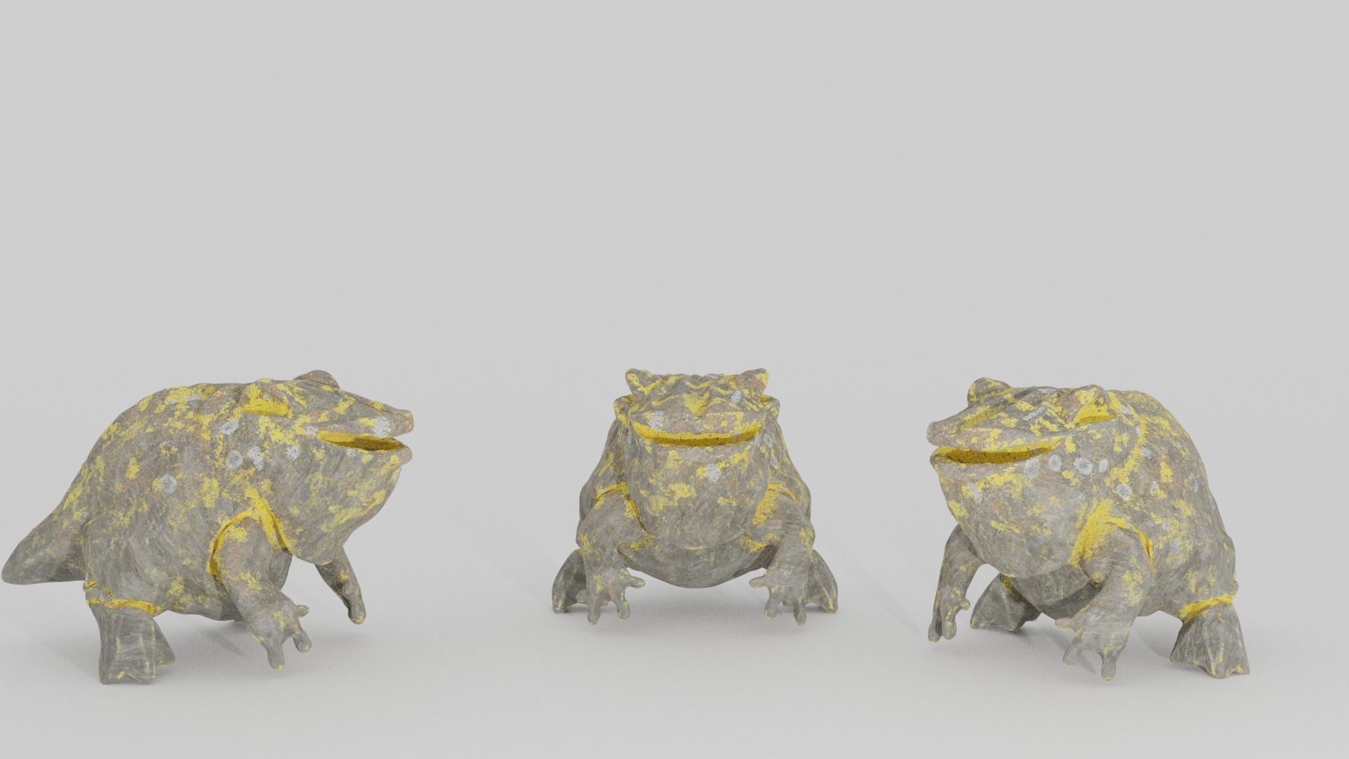 Ancient indonesian frog 3D model_3