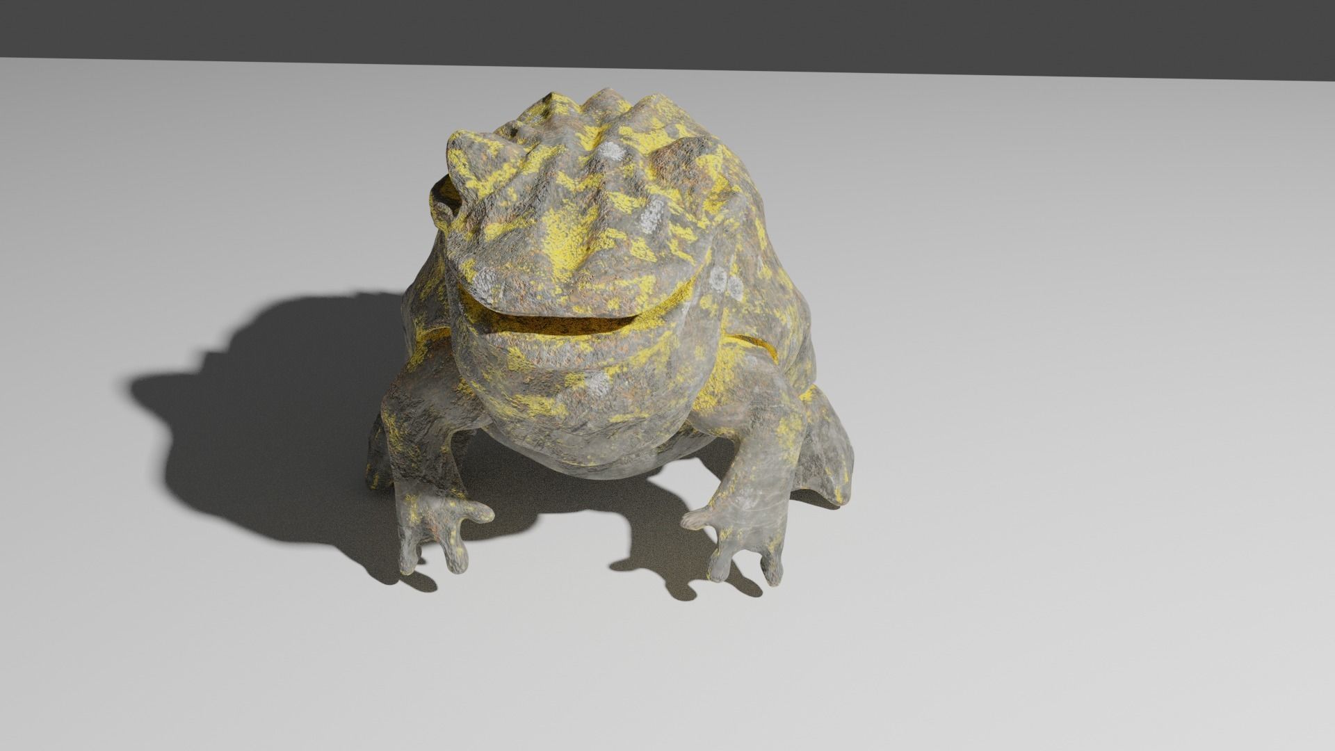 Ancient indonesian frog 3D model_1