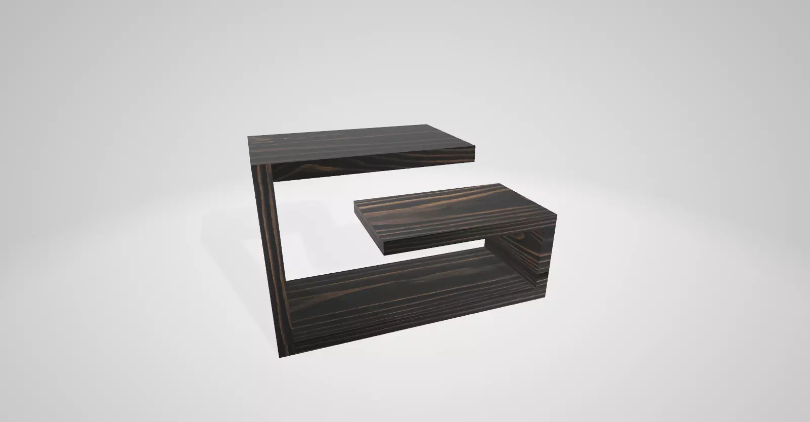 CoffeeTable1 end table with shelf Free 3D model