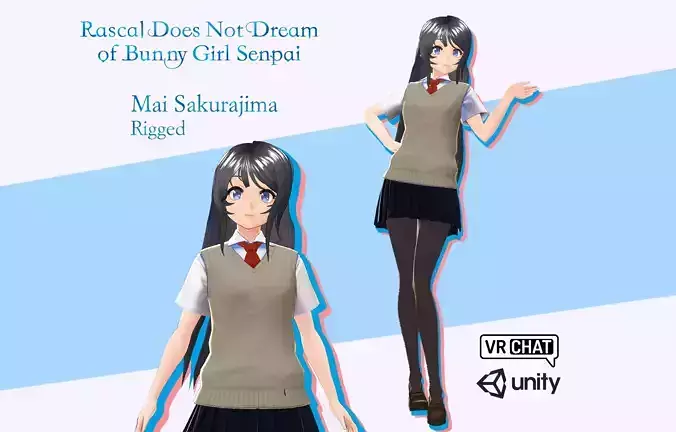 Mai Sakurajima School Outfit - Bunny Girl Senpai