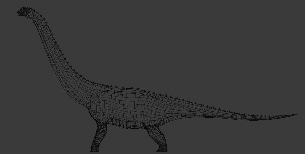 Argentinosaurus Asset Pack Low-poly 3D model_14