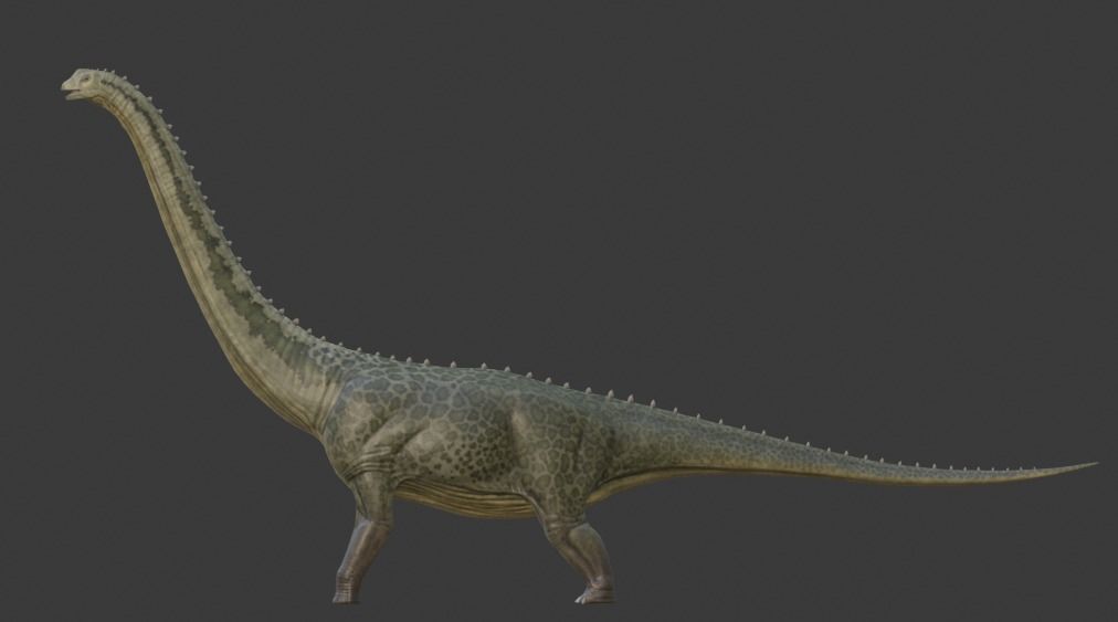 Argentinosaurus Asset Pack Low-poly 3D model_13