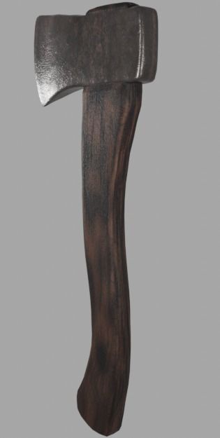 Worned out Hand Axe 3D model_7