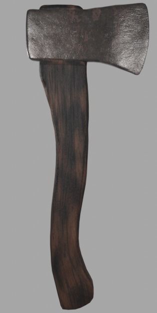 Worned out Hand Axe 3D model_1