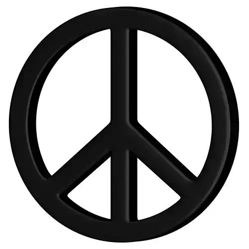 Peace Symbol 01 3D model