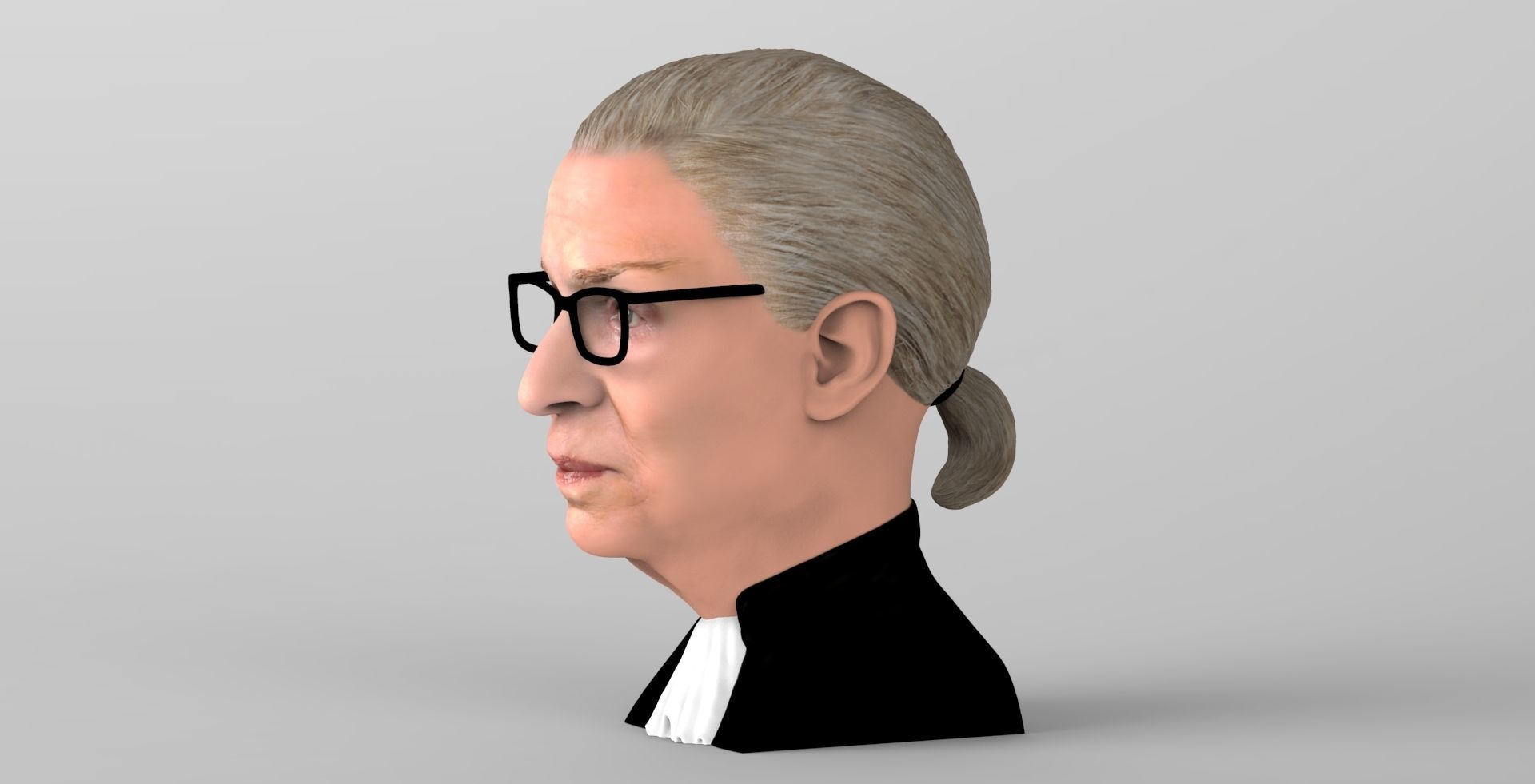 Ruth Bader Ginsburg bust ready for full color 3D printing 3D print model_4
