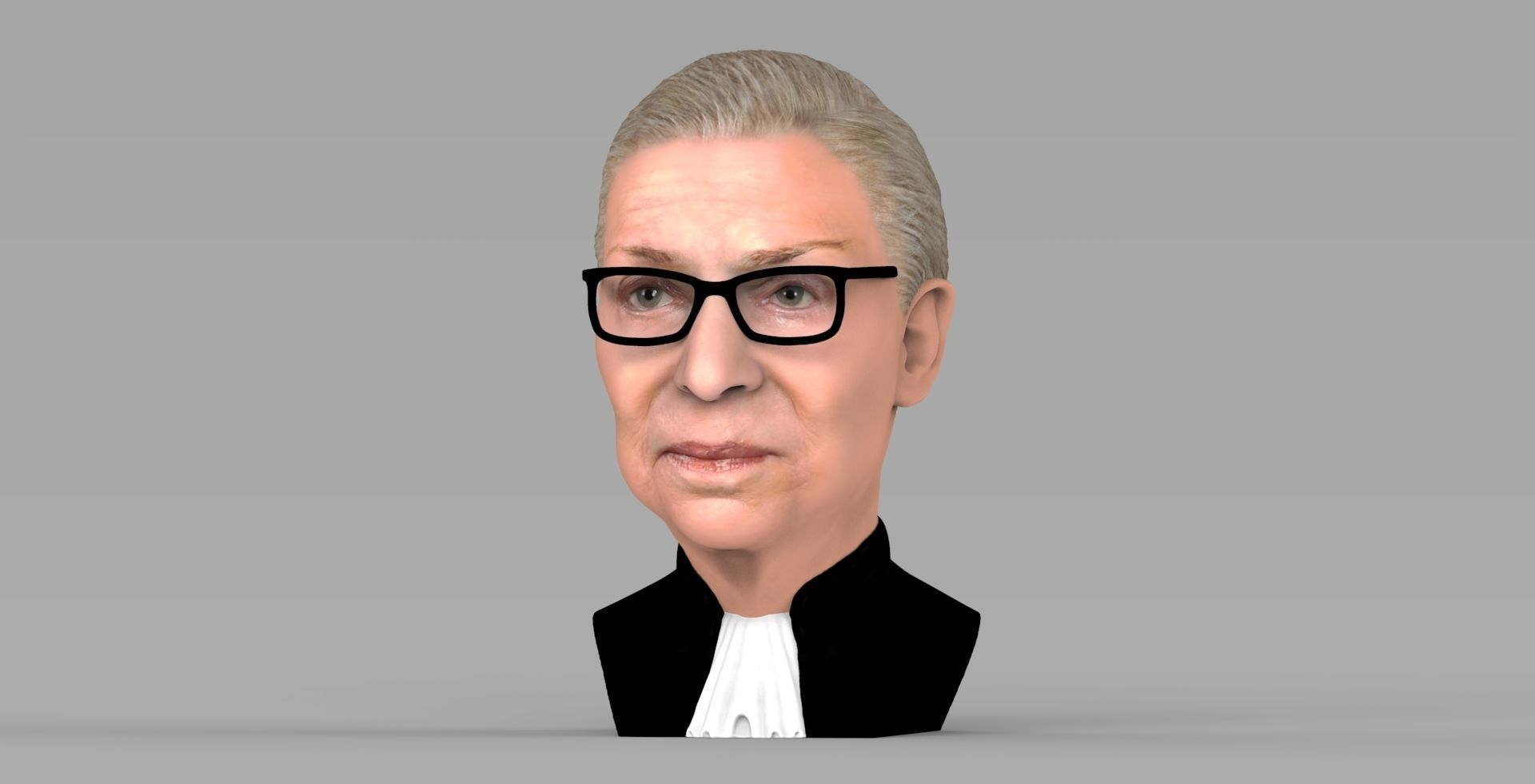 Ruth Bader Ginsburg bust ready for full color 3D printing 3D print model_1
