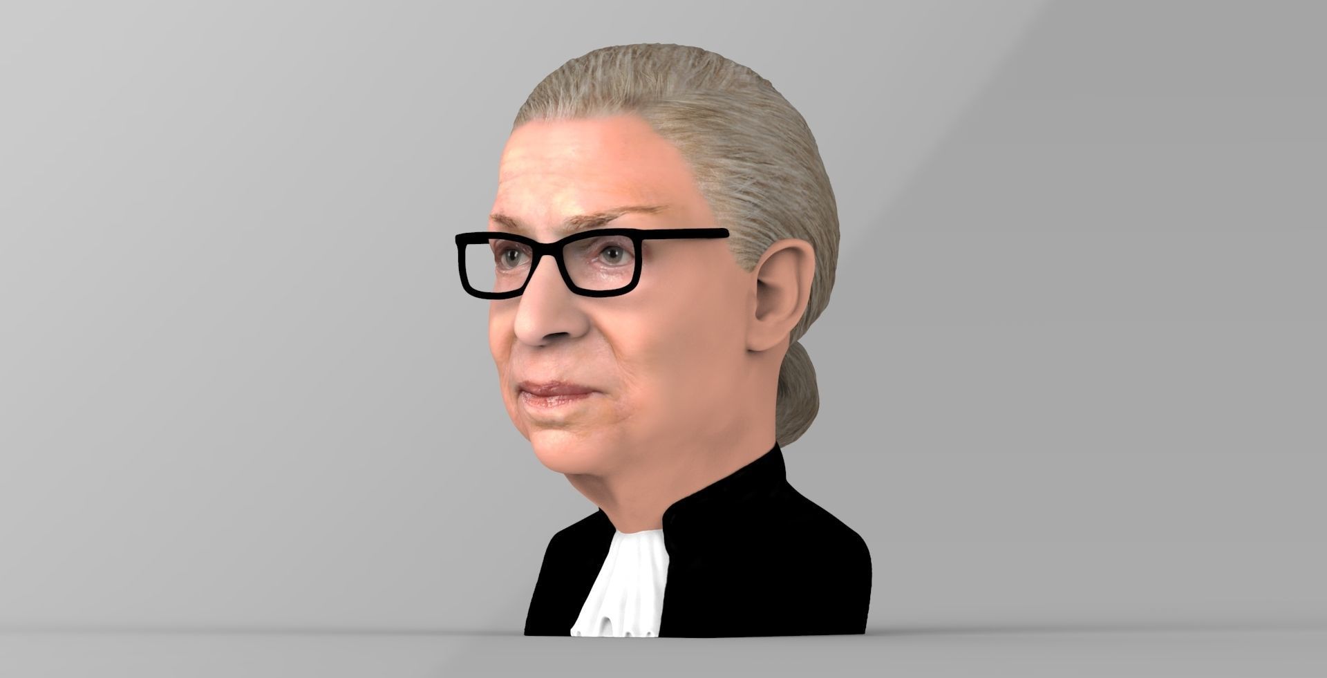 Ruth Bader Ginsburg bust ready for full color 3D printing 3D print model_3
