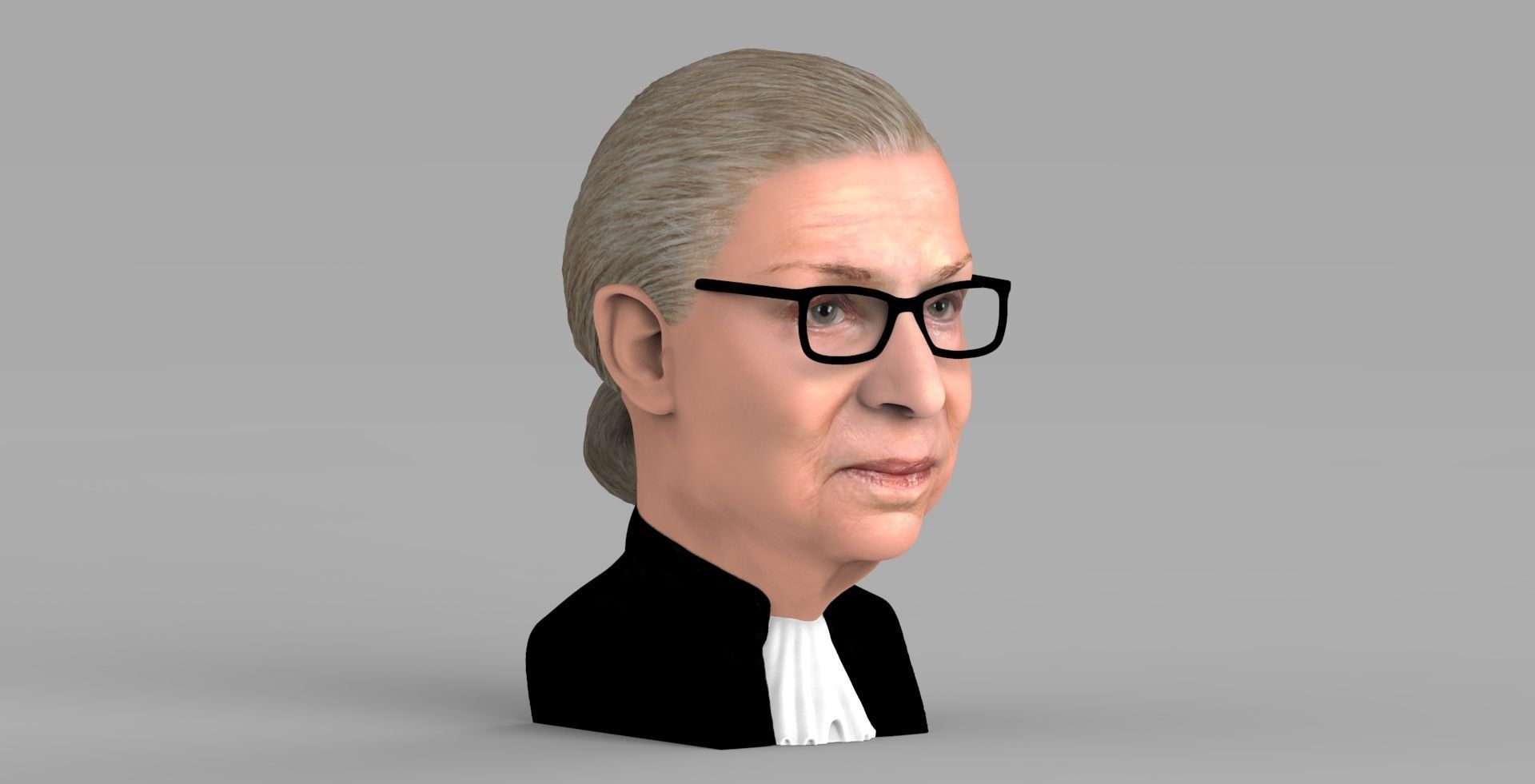 Ruth Bader Ginsburg bust ready for full color 3D printing 3D print model_9