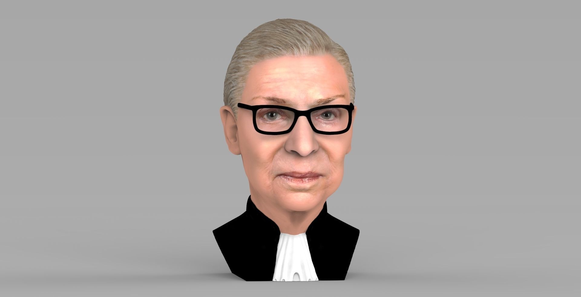Ruth Bader Ginsburg bust ready for full color 3D printing 3D print model_10