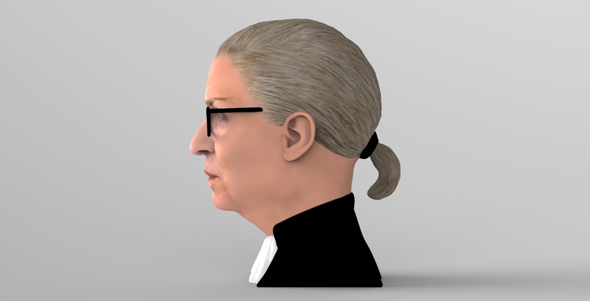 Ruth Bader Ginsburg bust ready for full color 3D printing 3D print model_5