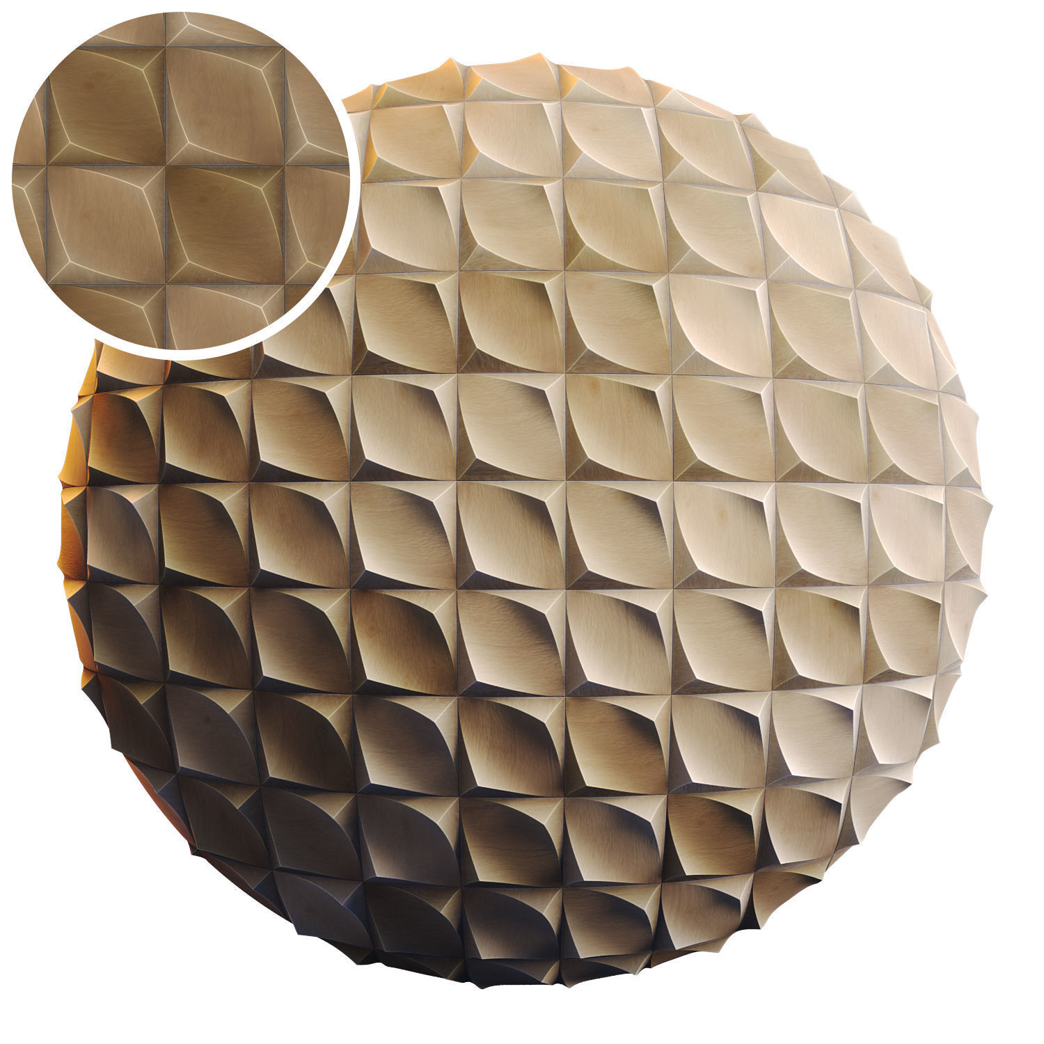 20 Wooden 3D Panel Materials 01 - PBR - 4K Low-poly 3D model_34
