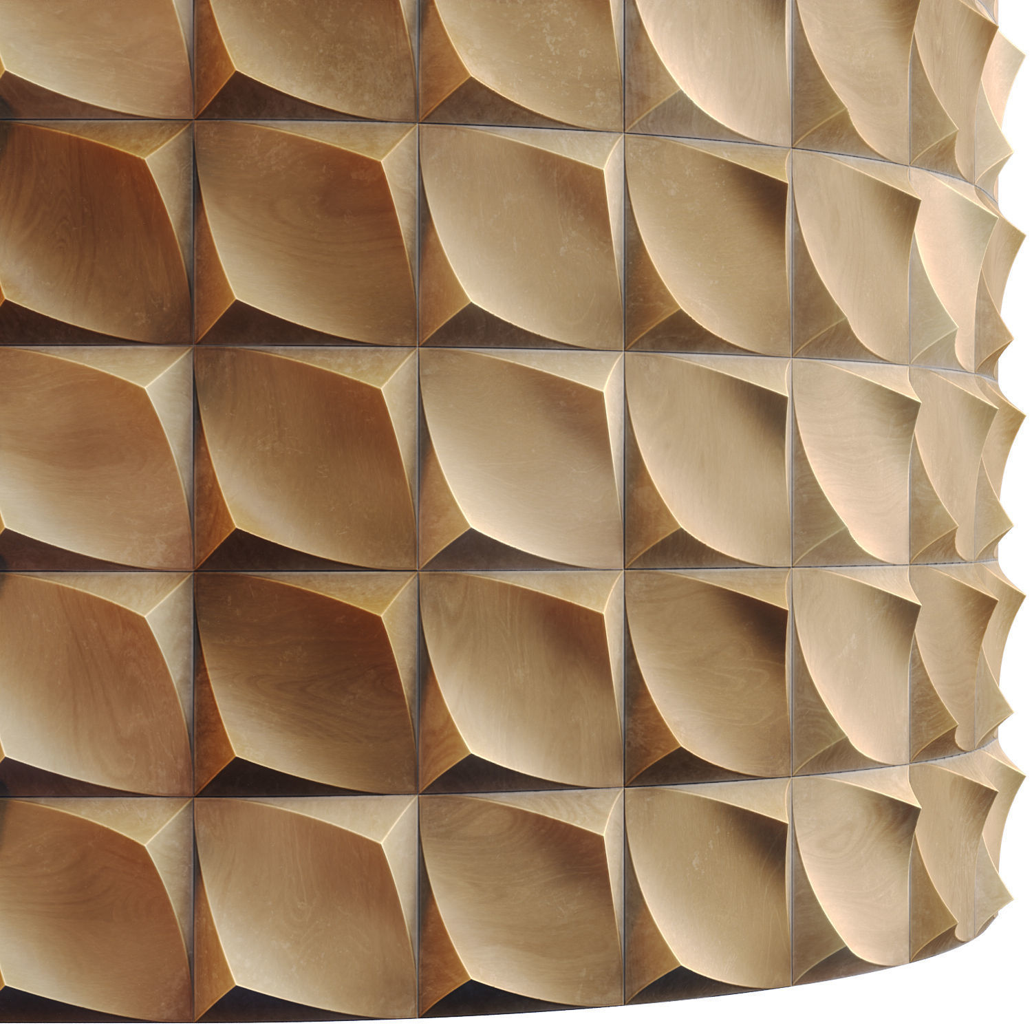 20 Wooden 3D Panel Materials 01 - PBR - 4K Low-poly 3D model_11