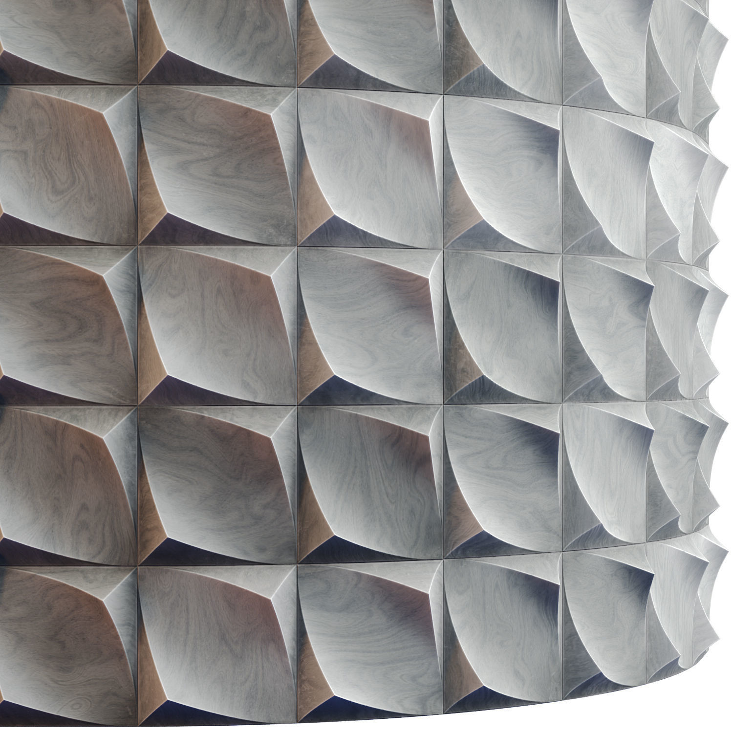 20 Wooden 3D Panel Materials 01 - PBR - 4K Low-poly 3D model_27