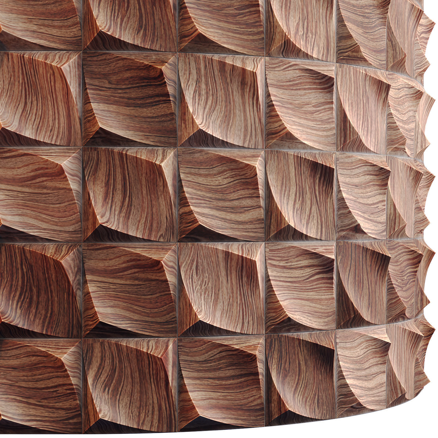 20 Wooden 3D Panel Materials 01 - PBR - 4K Low-poly 3D model_19