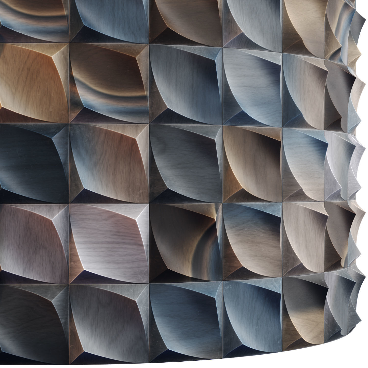 20 Wooden 3D Panel Materials 01 - PBR - 4K Low-poly 3D model_29