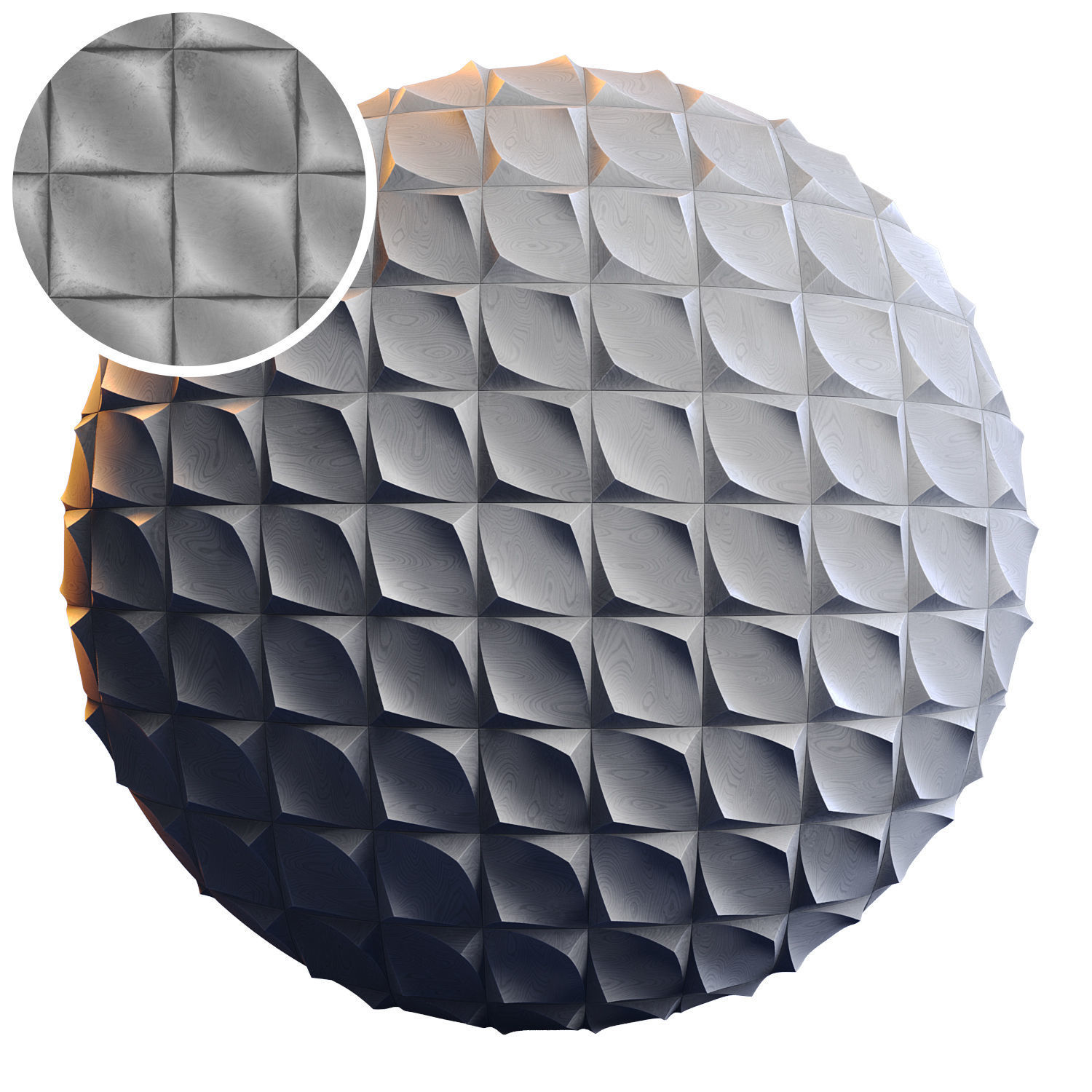 20 Wooden 3D Panel Materials 01 - PBR - 4K Low-poly 3D model_6