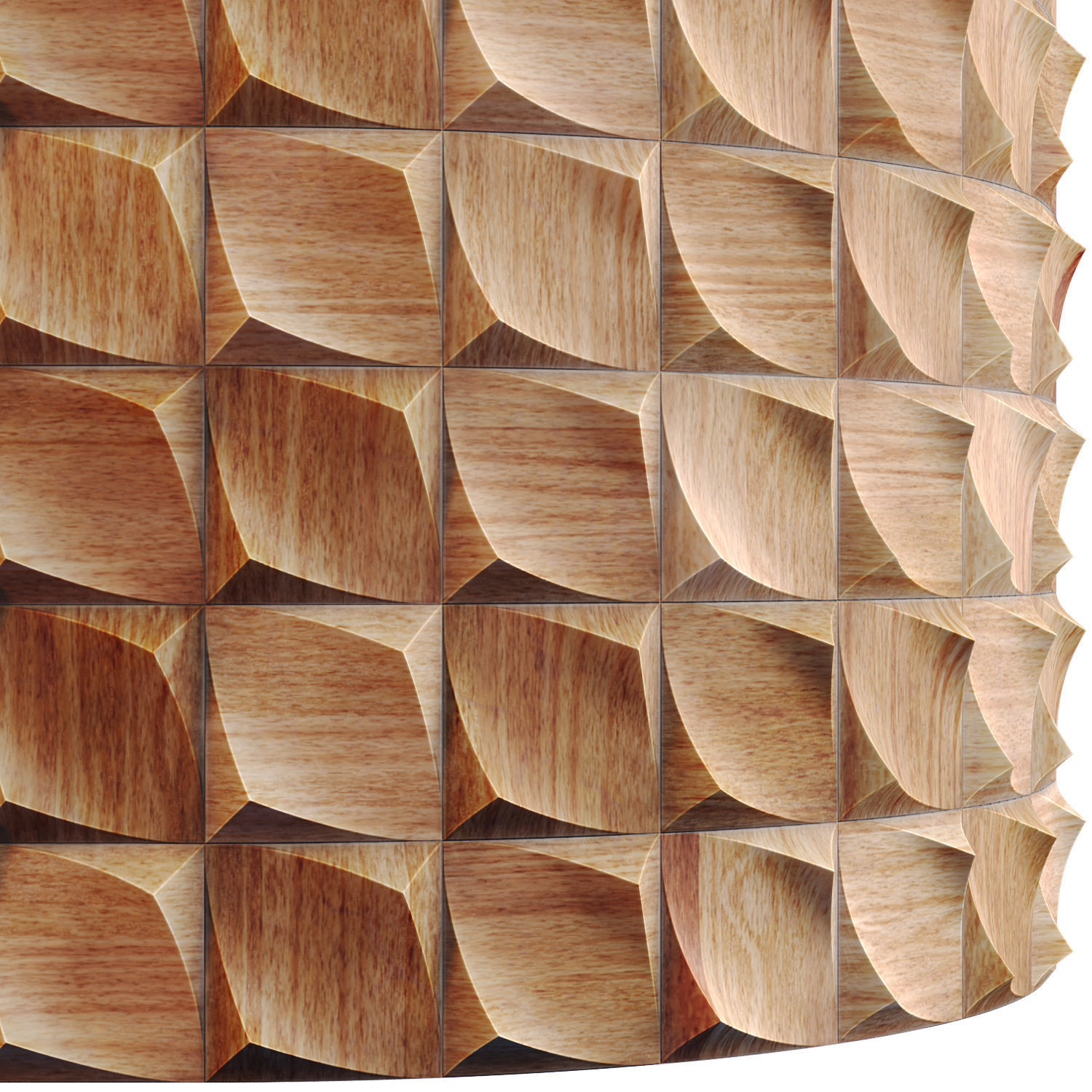 20 Wooden 3D Panel Materials 01 - PBR - 4K Low-poly 3D model_31