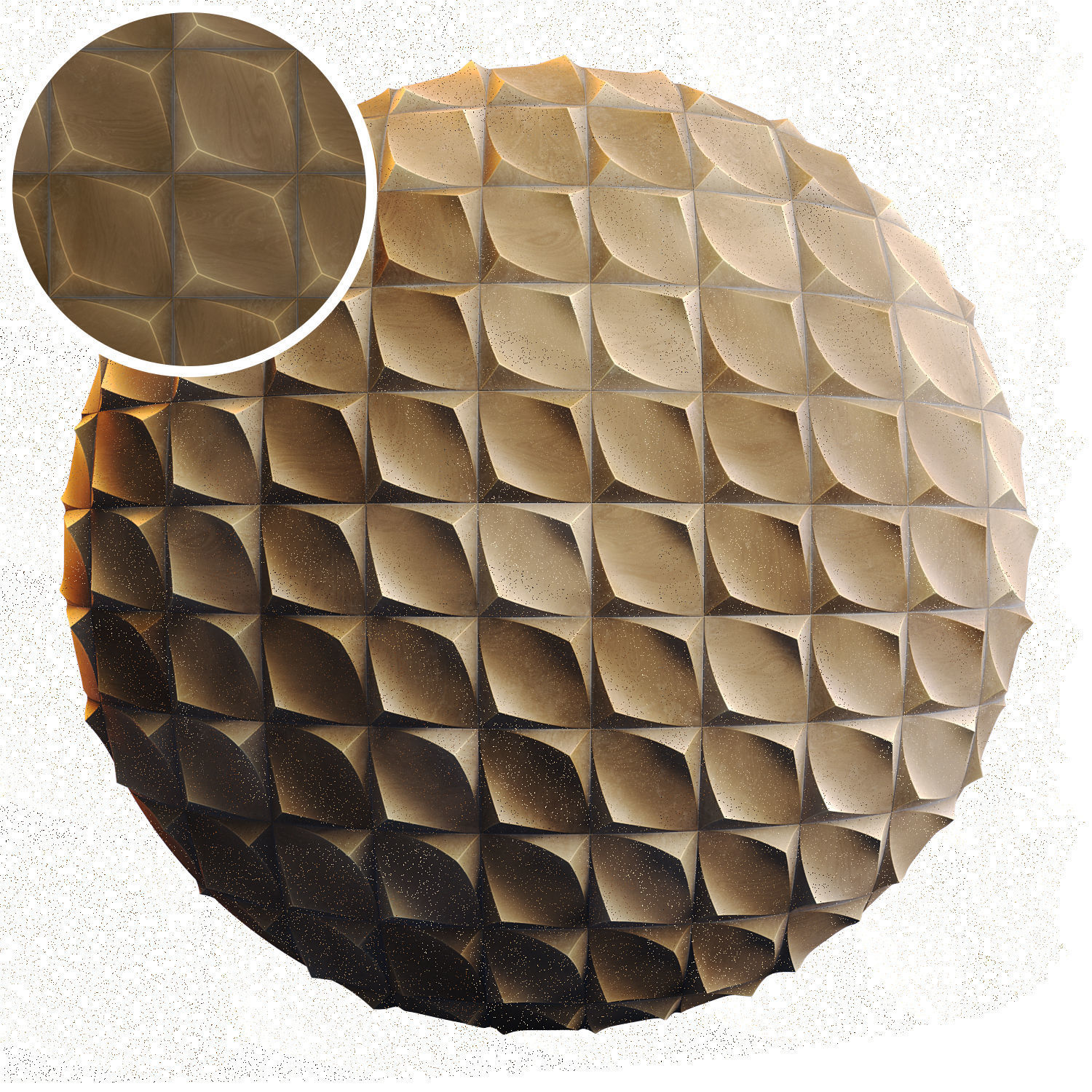 20 Wooden 3D Panel Materials 01 - PBR - 4K Low-poly 3D model_10