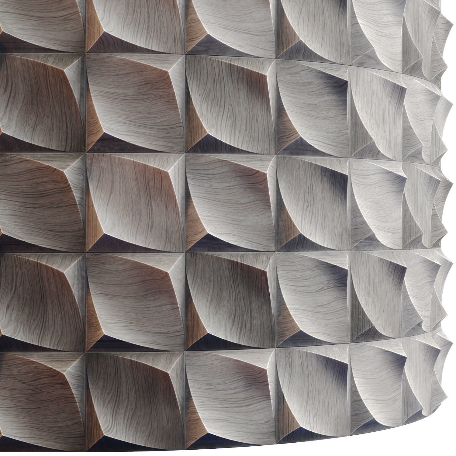 20 Wooden 3D Panel Materials 01 - PBR - 4K Low-poly 3D model_23