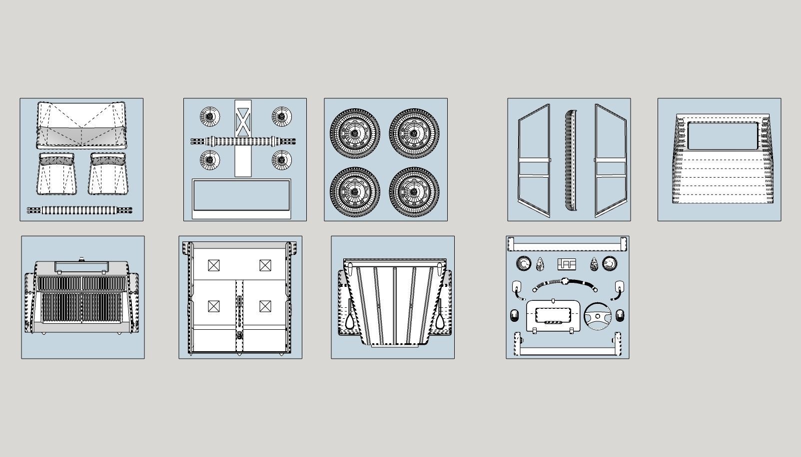 Volkswagen Safari or Thing PRINTABLE scale 1 to 10 3D print model_2