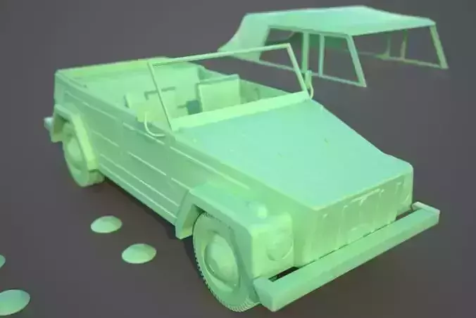 Volkswagen Safari or Thing PRINTABLE scale 1 to 10 3D print model