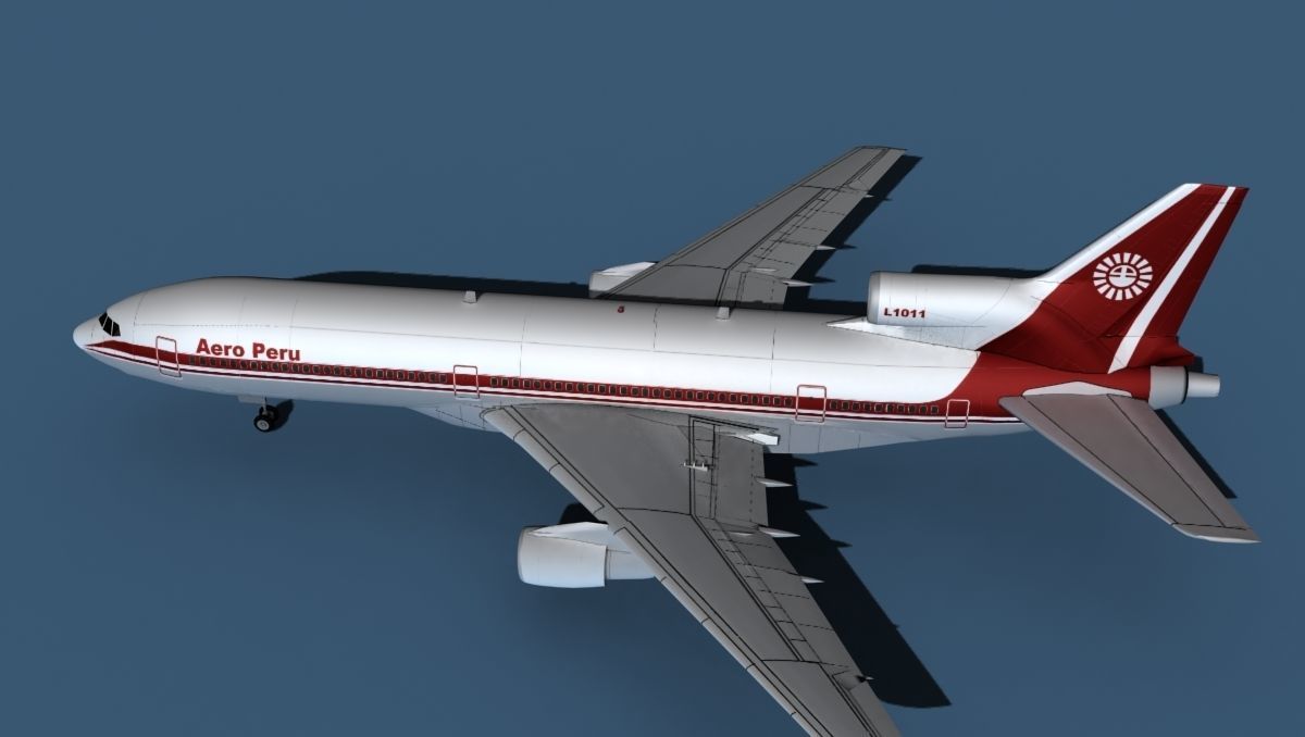 Lockheed L-1011-50 Aero Peru 3D model_9