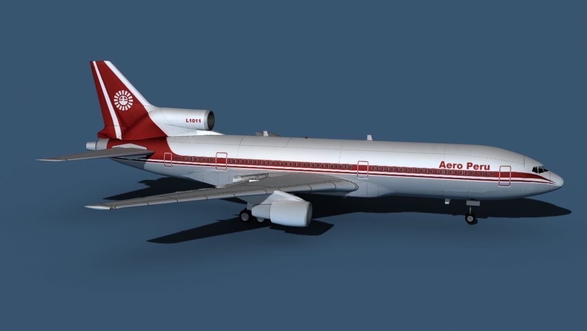 Lockheed L-1011-50 Aero Peru 3D model_4