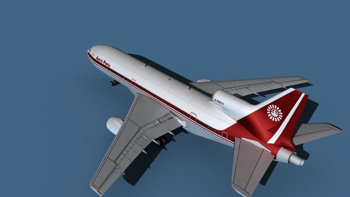 Lockheed L-1011-50 Aero Peru 3D model_8