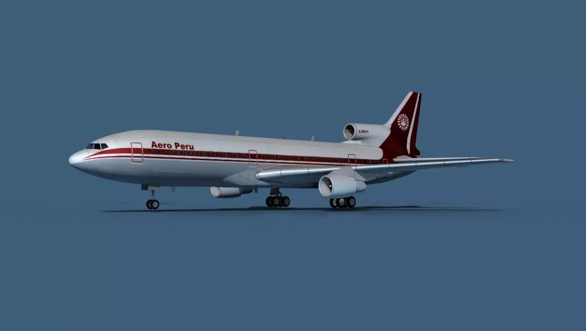 Lockheed L-1011-50 Aero Peru 3D model_0