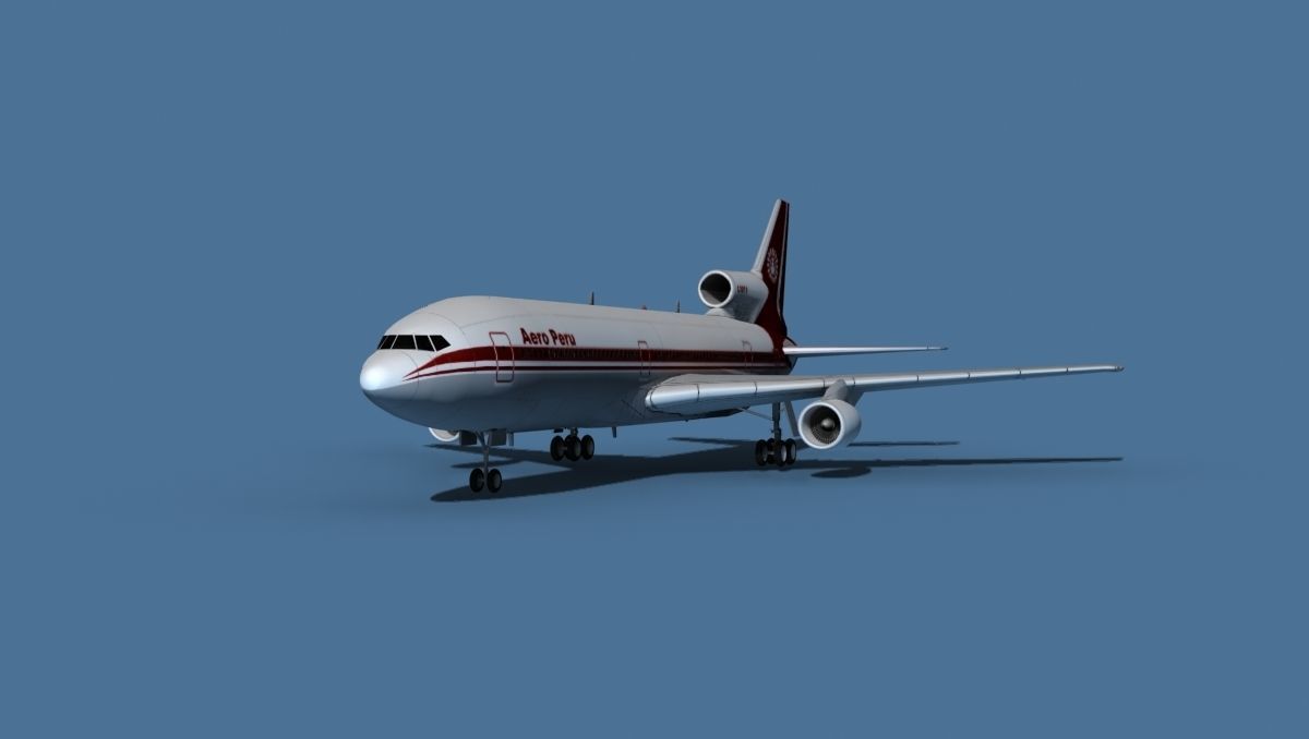 Lockheed L-1011-50 Aero Peru 3D model_1