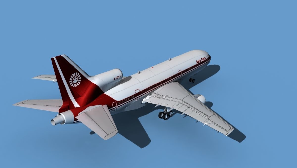 Lockheed L-1011-50 Aero Peru 3D model_6