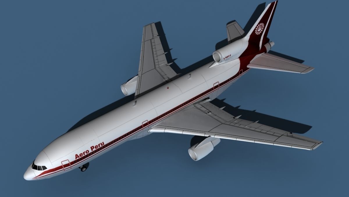 Lockheed L-1011-50 Aero Peru 3D model_10