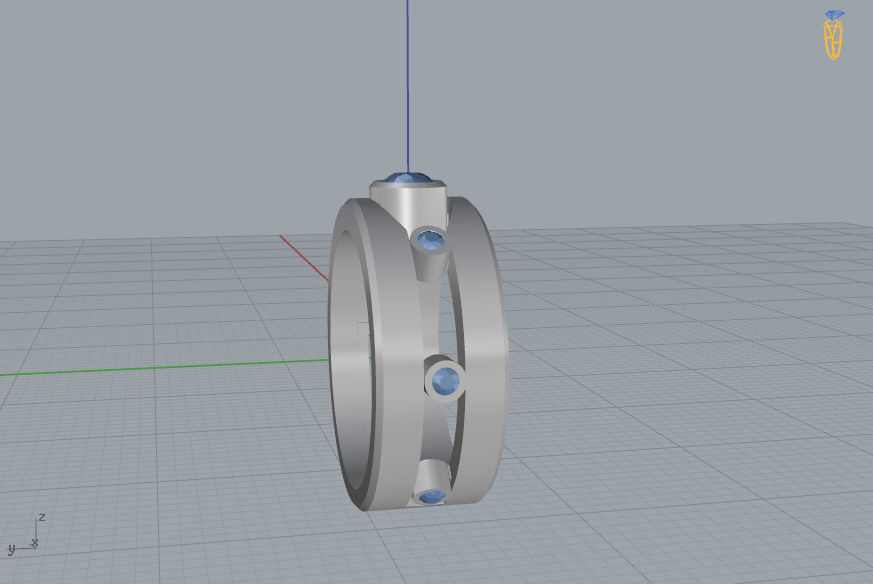 Man Ring 04 3D print model_8